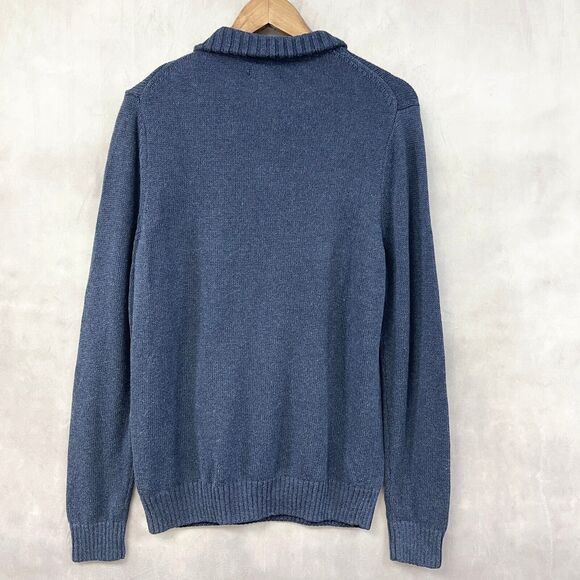 Croft Barrow 1/4 Zip Sweater Mens Medium Classic Dad Minimalist Neutral Retro - Picture 3 of 9